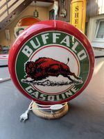 Leucht Globe Buffalo Gasoline rund guter Zustand