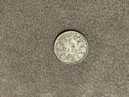 1/2 Reichsmark 1916 Silbermünze