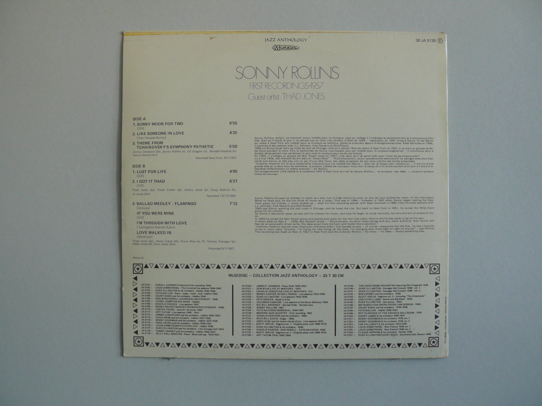 Dischi in vinile: Sonny Rollins / First Recordings 1957 – Usato da Scherzingen venduto da packtesan 1