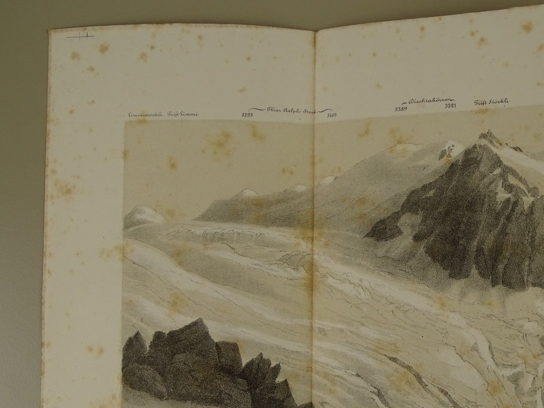 Incisioni: TRIFTGEBIET, PANORAMA 1868 – Usato da Grüningen venduto da Kartensammler 2