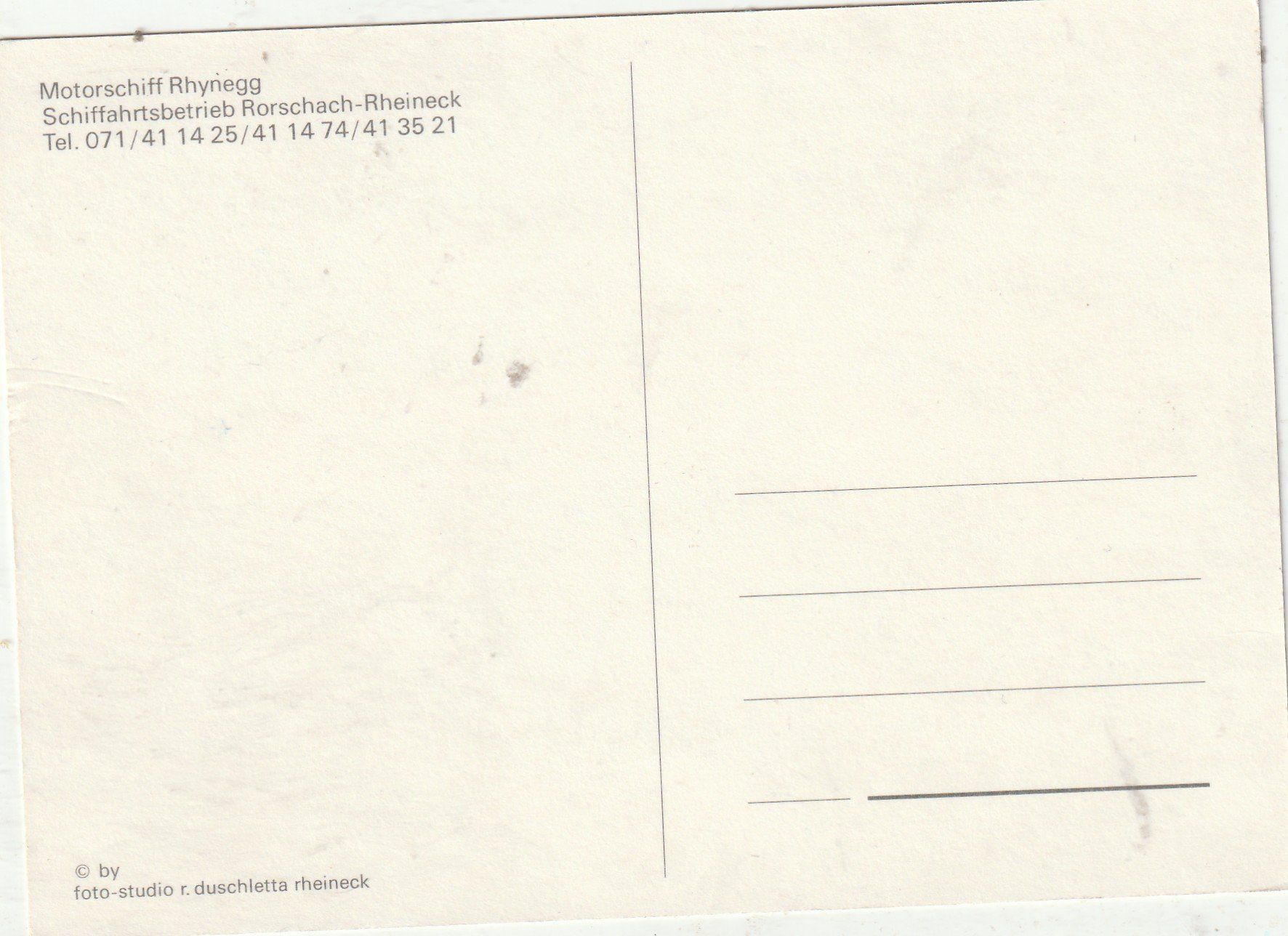 Cartoline postali: Motorschiff Rhyniegg – Usato da Lumbrein venduto da made02 1