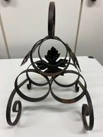Flaschenständer Metall Weinhalter Blatt-Design Jugendstil