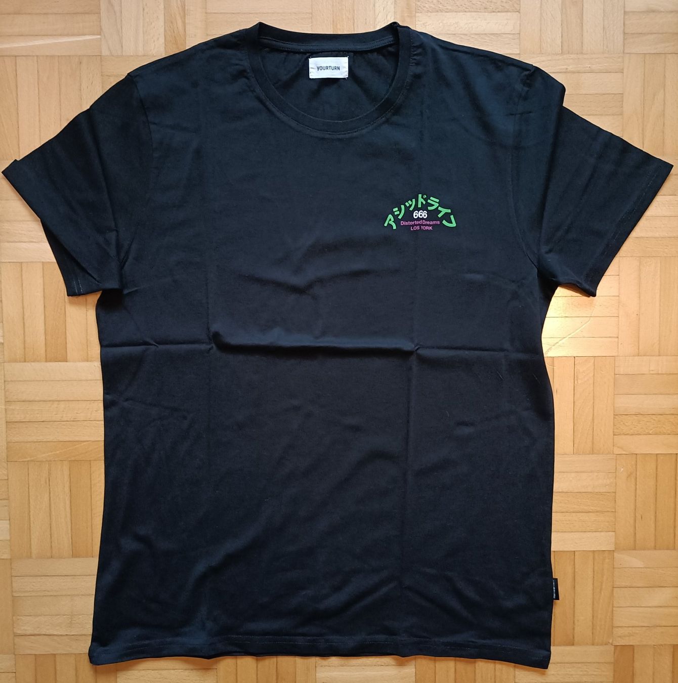 T-shirt: YOURTURN T-Shirt, Large schwarz – Usato da Rotkreuz venduto da Dima8