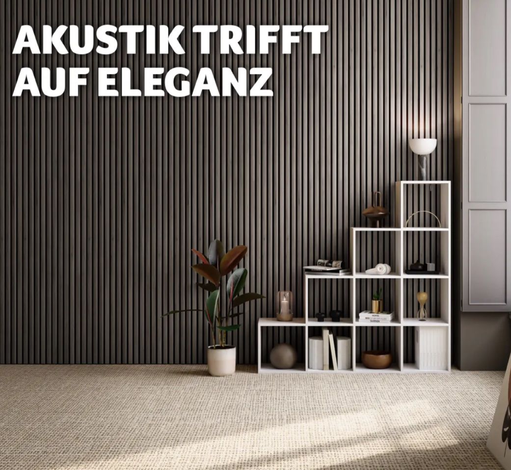 Altri accessori: 2er Set Akustikpaneele Sonic Wall Ebenholz Holzoptik – Nuovo e nell'imballaggio originale da Necker venduto da liq24 3