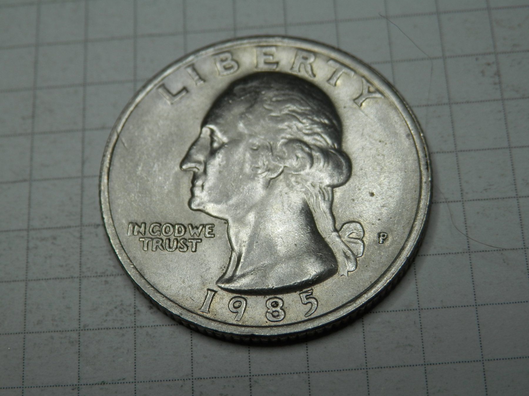 Tutti le monete: USA ¼ Dollar, 1985 Washington Quarter – Usato da Weiach venduto da weiach81
