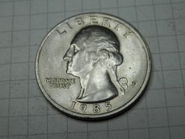 USA ¼ Dollar, 1985 Washington Quarter