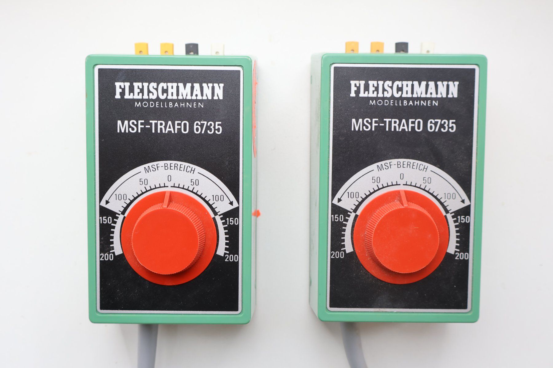 Fleischmann Modellini di ferrovie: Fleischmann 2 x MSF Trafo 6735 - Gleichstrom – Usato da Winterthur venduto da Monstera 4