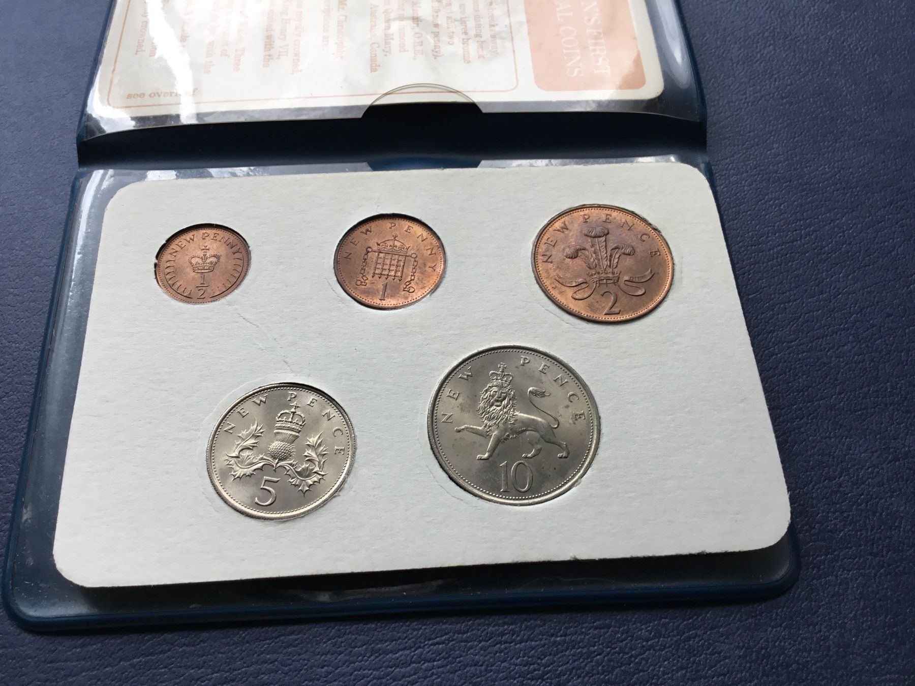 Tutti le monete: Grossbritannien 1968 , Britains First Decimal Coins – Nuovo e nell'imballaggio originale da St. Margrethen SG venduto da alfapeugeot10 2