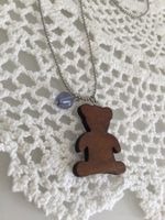 Collier avec pendentif OURSON en bois