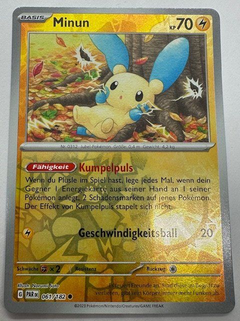 Pokémon Carte collezionabili: Minun - Reverse Holo - TCG Pokemon Karte Sammlung – Nuovo (secondo la descrizione) da Nussbaumen AG venduto da Pika-Shop