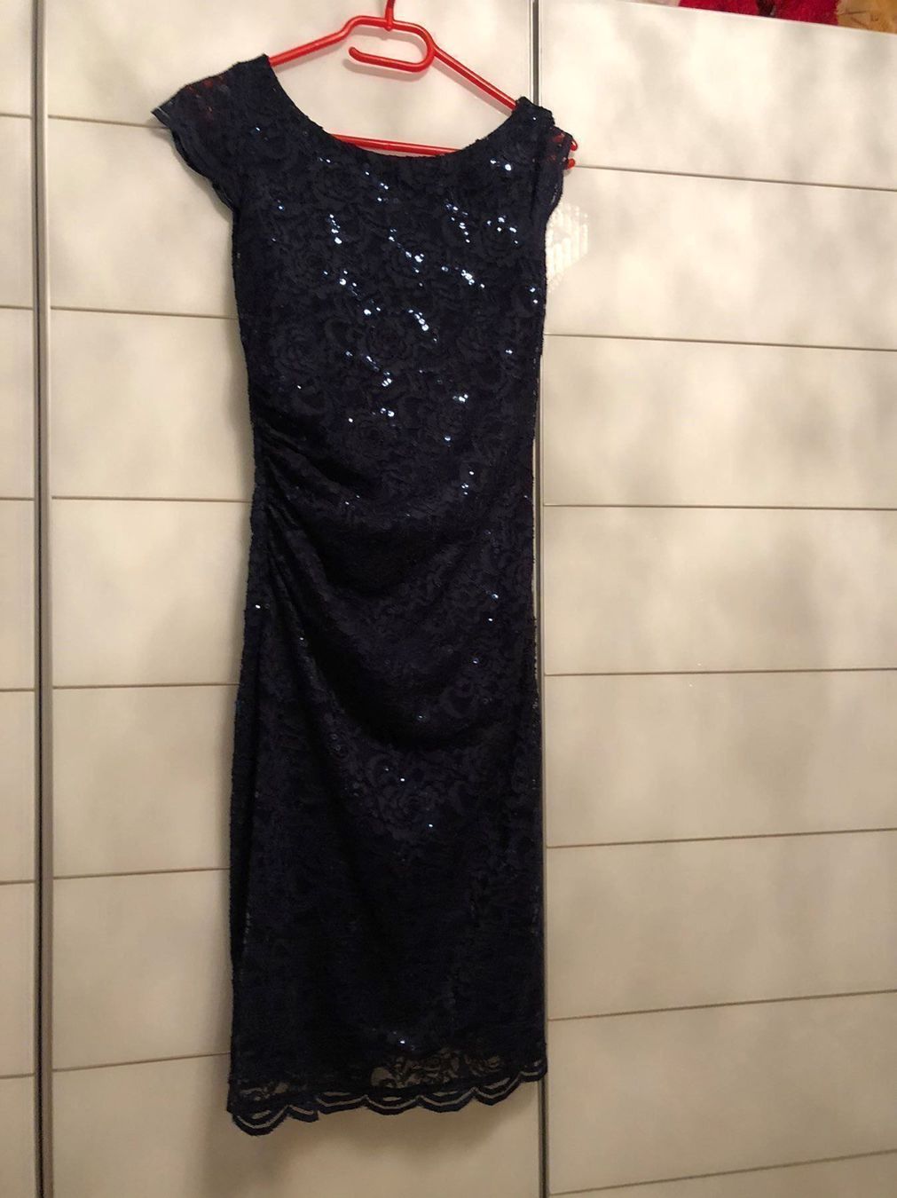 Vestiti: Cocktailkleid mit Pailletten blau – Nuovo (secondo la descrizione) da Staufen venduto da GiuliettaD 5
