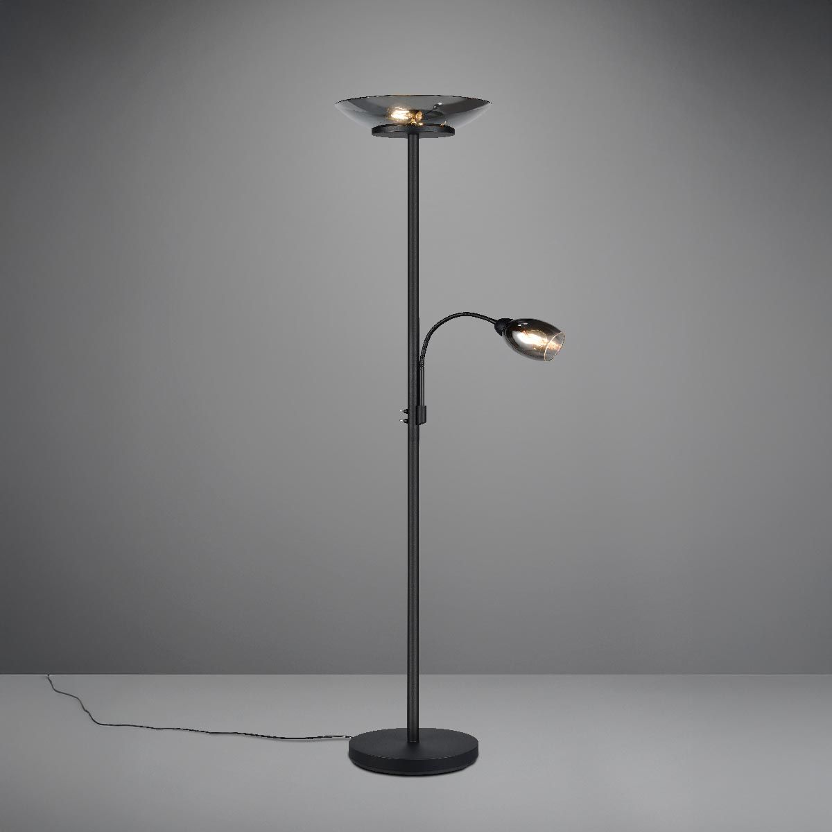 Lampade: Stehleuchte, Glas, Lesearm, 180 cm Höhe – Nuovo (secondo la descrizione) da Kreuzlingen venduto da Smart-Light
