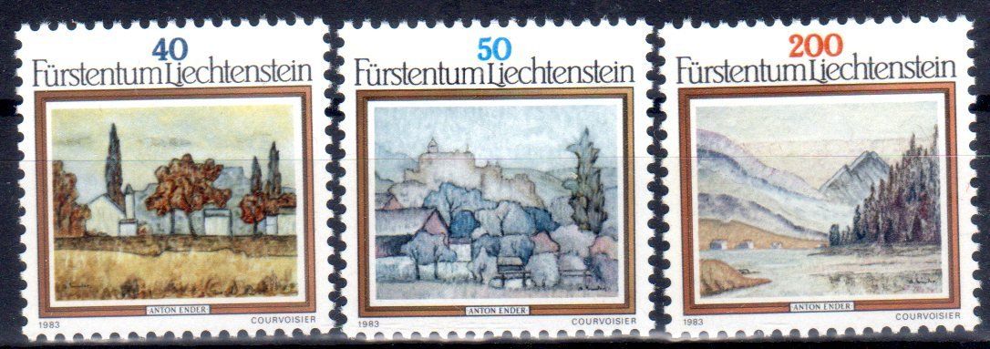 Tous les timbres: 1983 LANDSCHAFTSGEMÄLDE ANTON ENDER ** POSTFRISCH ** - BB12 – Neuf (Voir description) à Losone par EM2019