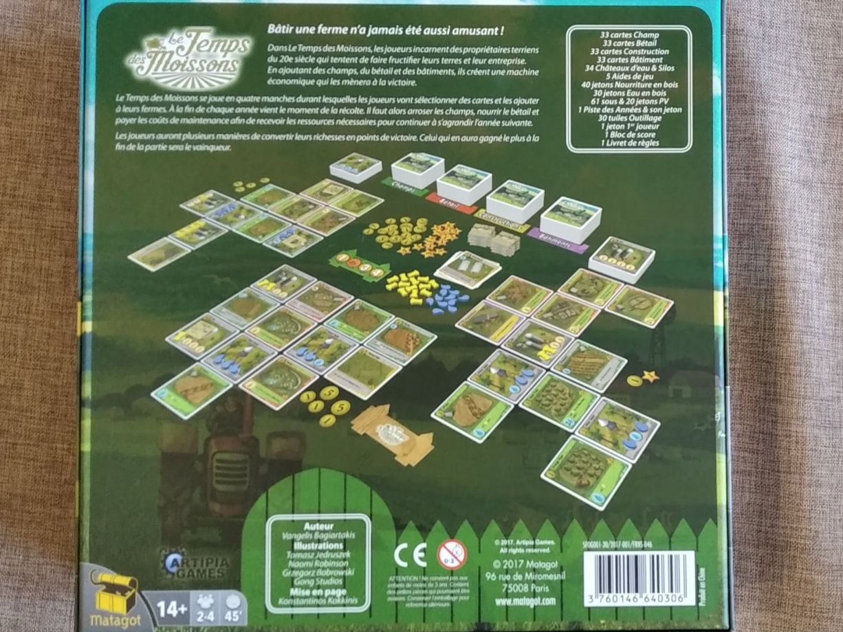 Giochi: Le Temps des Moissons - Jeu de société neuf – Nuovo (secondo la descrizione) da Aigle venduto da Colargolator 1