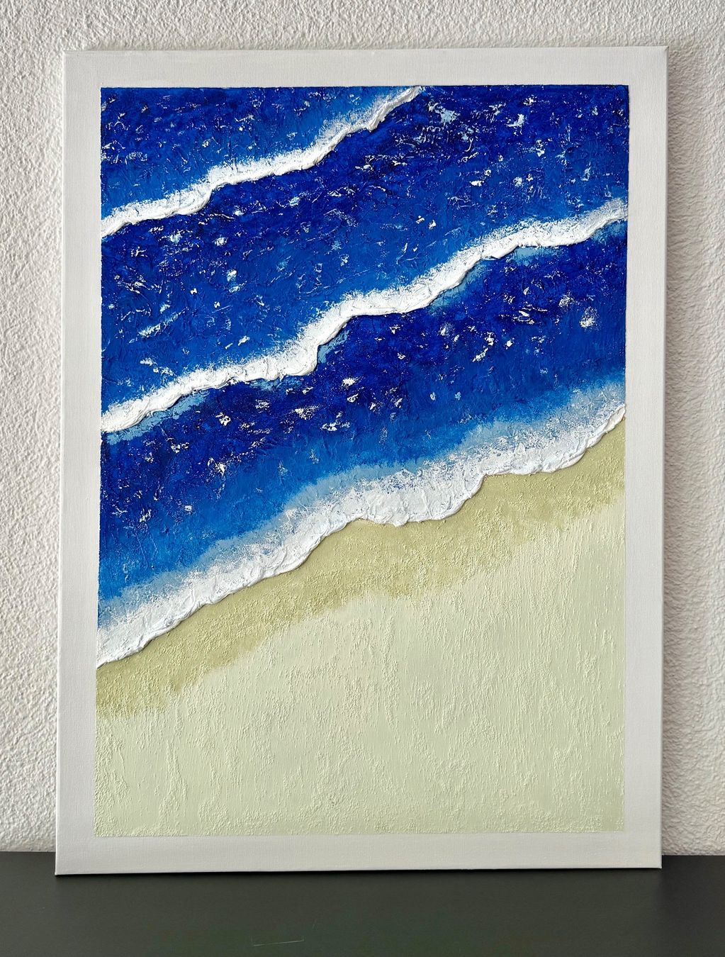 Tableaux: Textured art -  coast waves. – Neuf avec emballage d'origine à Zürich par kab_9byv
