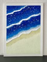 Textured art -  coast waves.