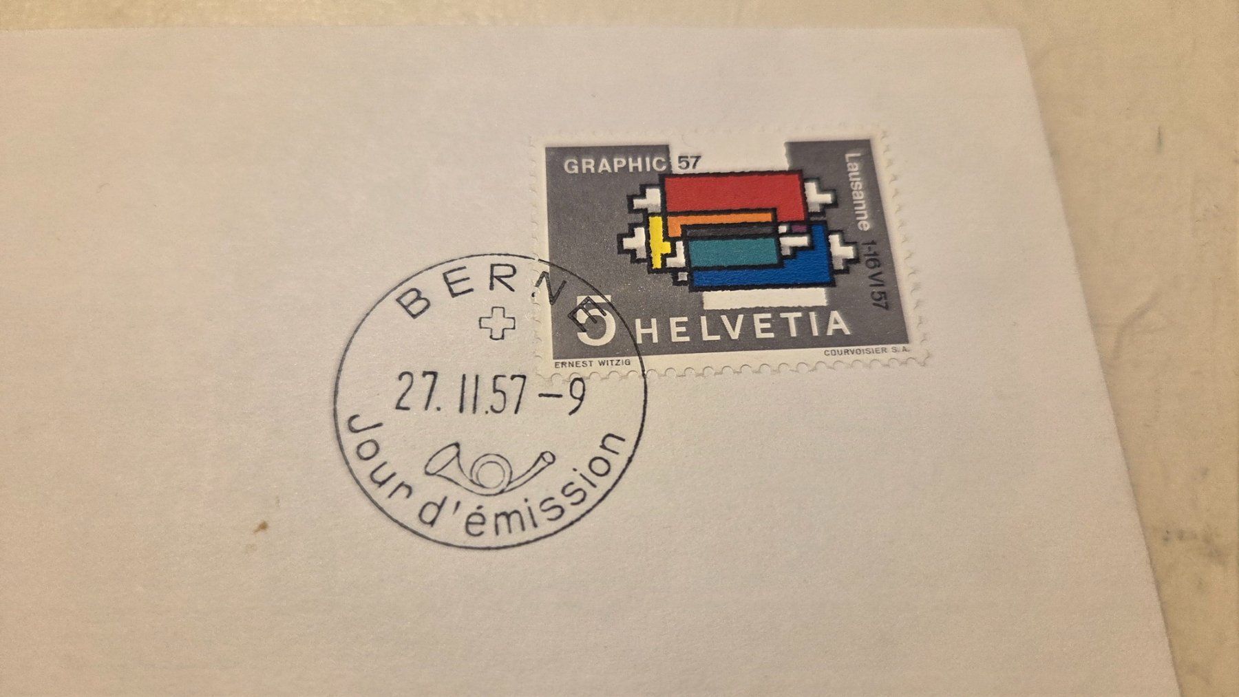 Tutti i francobolli: 1957 3x Illustriere FDC BERNE gestempelt – Usato da Arni AG venduto da Moth68 3