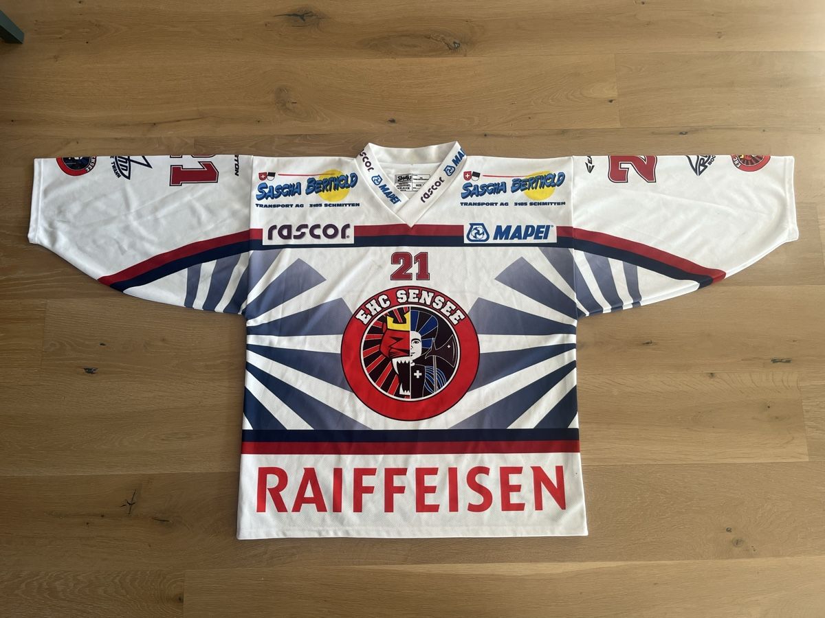 Gameworn Canottiere & Pantaloni: Game Worn EHC Sensee Trikot – Usato da Alterswil FR venduto da fasel11