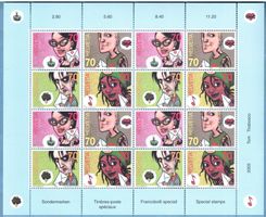 2003 Zusammendruck-Bogen    COMICS    postfrisch   SBK 60.00