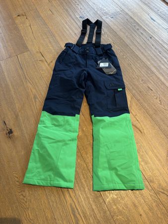Albright Skihose blau grün Grösse 140 neu mit Etikett