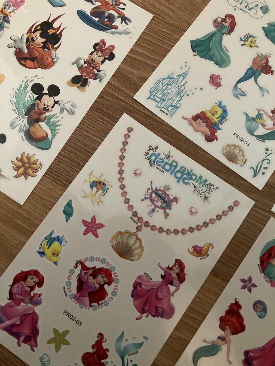 Sticker: Kindertattoos Mickey und Arielle – Nuovo (secondo la descrizione) da Emmenbrücke venduto da JJ_89 1