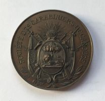 1888 Schützenmedaille Carouge GE unz *RAR*