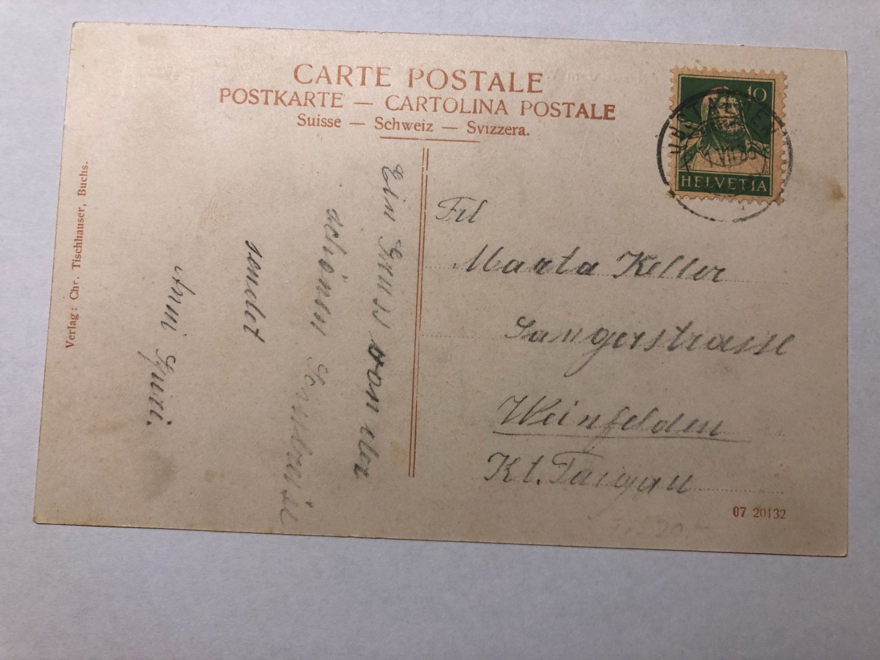 Cartoline postali: Alte Ansichtskarte Obstalden mit Walensee und Mattstock, ... – Usato da Pfäffikon ZH venduto da Waltoversand 1