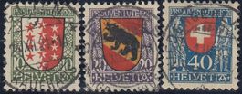 18-20 PJ-Satz 1921 mit Vollstempel aus der Zeit