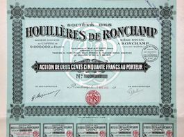 Société des Houillères de Ronchamp SA, Ronchamp - 1928