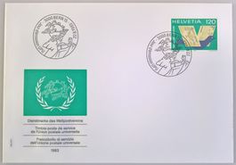 Schweiz 1983 Ersttagsbrief Weltpostverein