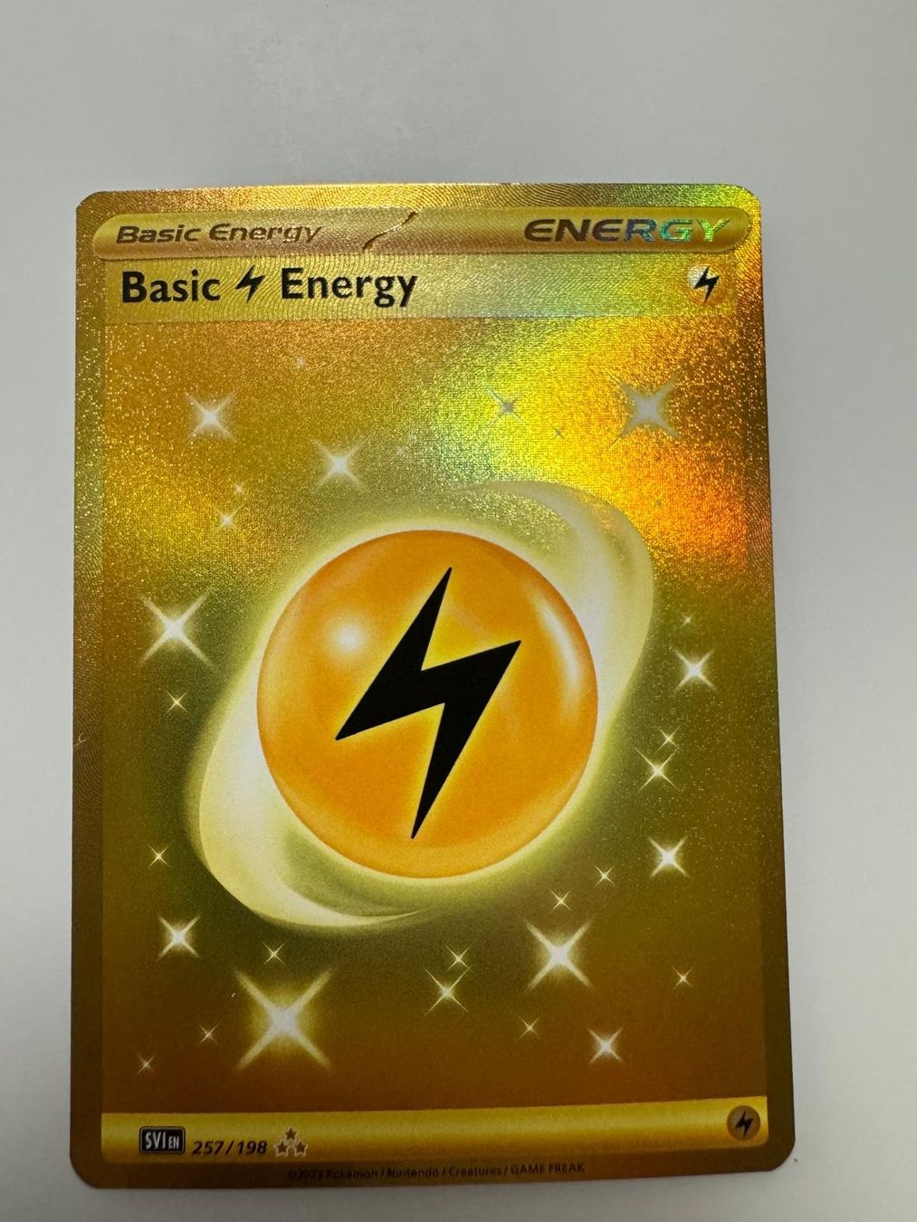 Pokémon Sammelbilder & Trading cards: Basic Lightning Energy | Secret Rare | SVI 257/198 | EN – Gebraucht aus Spreitenbach von Snacky96 2