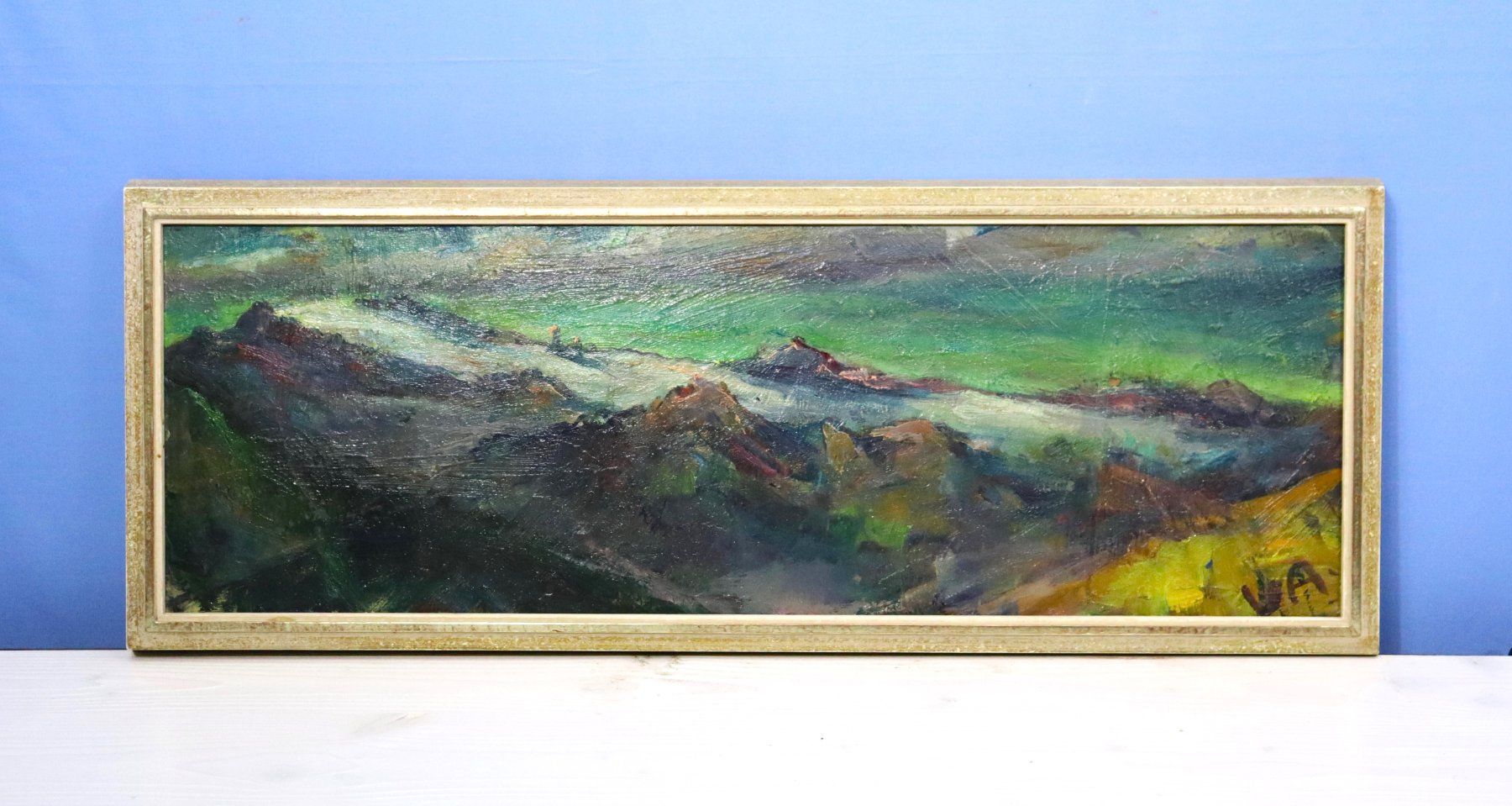 Dipinti: Viktor Aerni 1909-1994, Gemälde auf Platte, monogrammiert – Usato da Zug venduto da Kunst-Fundgrube 3