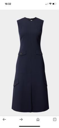 Tailliertes Midikleid Marine Victoria Beckham Gr. 42