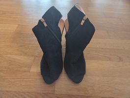 Schwarze Damenschuhe Stiefeletten Gr. 37 elegant & bequem