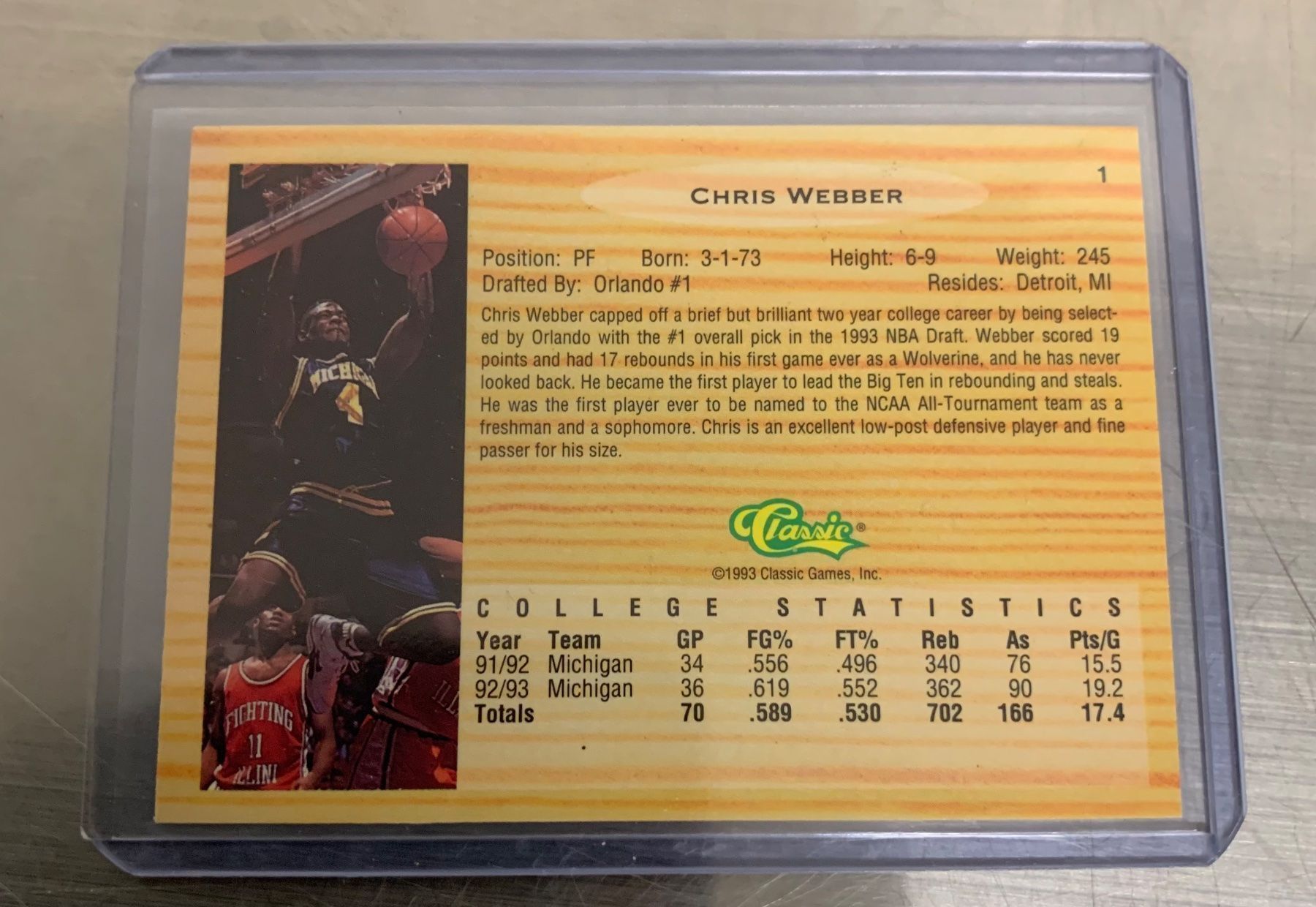 Nba Sammelbilder & Trading cards: Super Chris Webber Rookie Card – Neu (gemäss Beschreibung) aus Muttenz von joba23 1