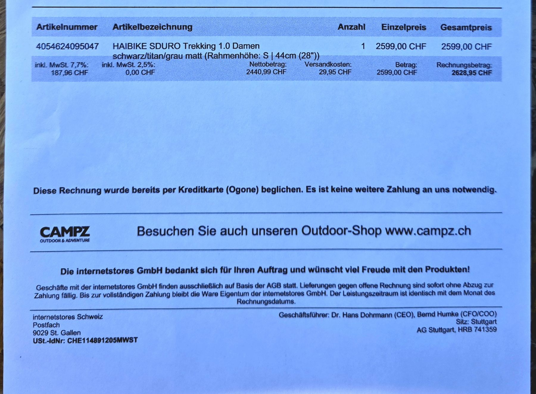 Haibike Velos: Ebike. Trekking 1.0 Damen. – Neu (gemäss Beschreibung) aus Forch von ays_5lbc 4