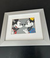 Alter Print Mini Mouse und Daisy,  Walt Disney, gerahmt