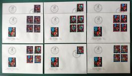 27.5.71 Bundesfeiermarken FDC 3 Serien