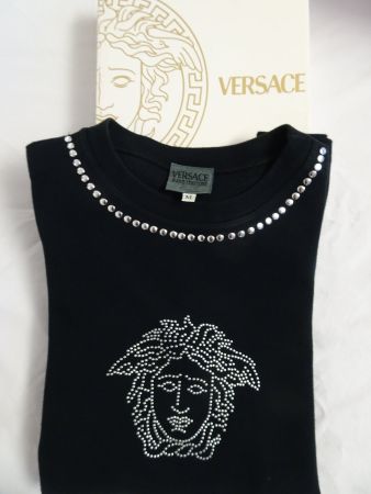 CHIC ORIG VERSACE COUTURE COTON PULLOVER *MEDUSA* - Black