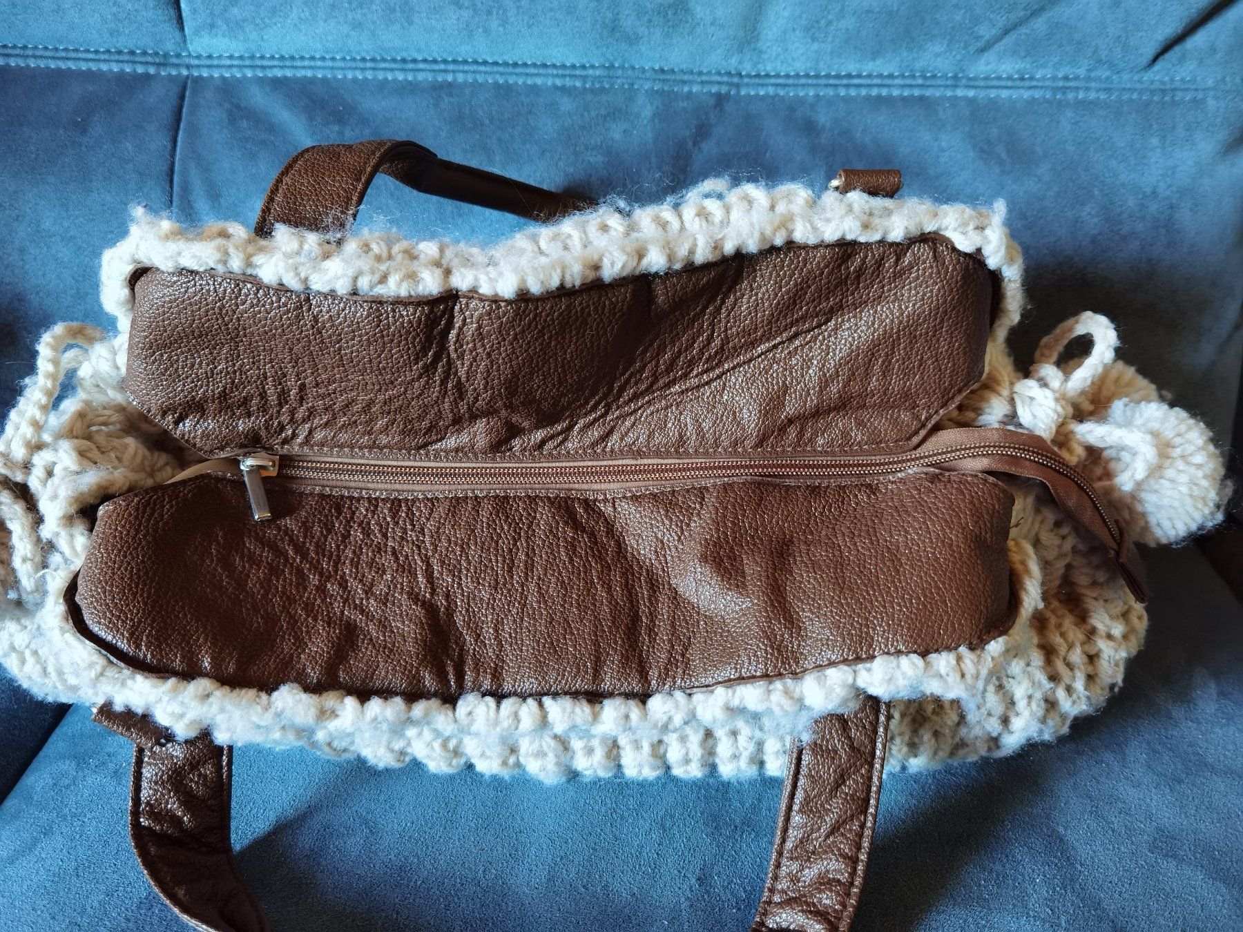 Borse da donna: Gestrickte, hellbraune Handtasche Claire's – Usato da Goldingen venduto da YouAreMySunshine 3