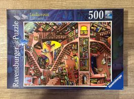Ravensburger Puzzle „Ludicrous Library“ – 500 Teile