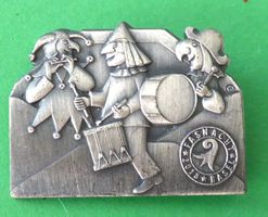 Basler Fasnachtsplakette Silber mit Nadel 2018