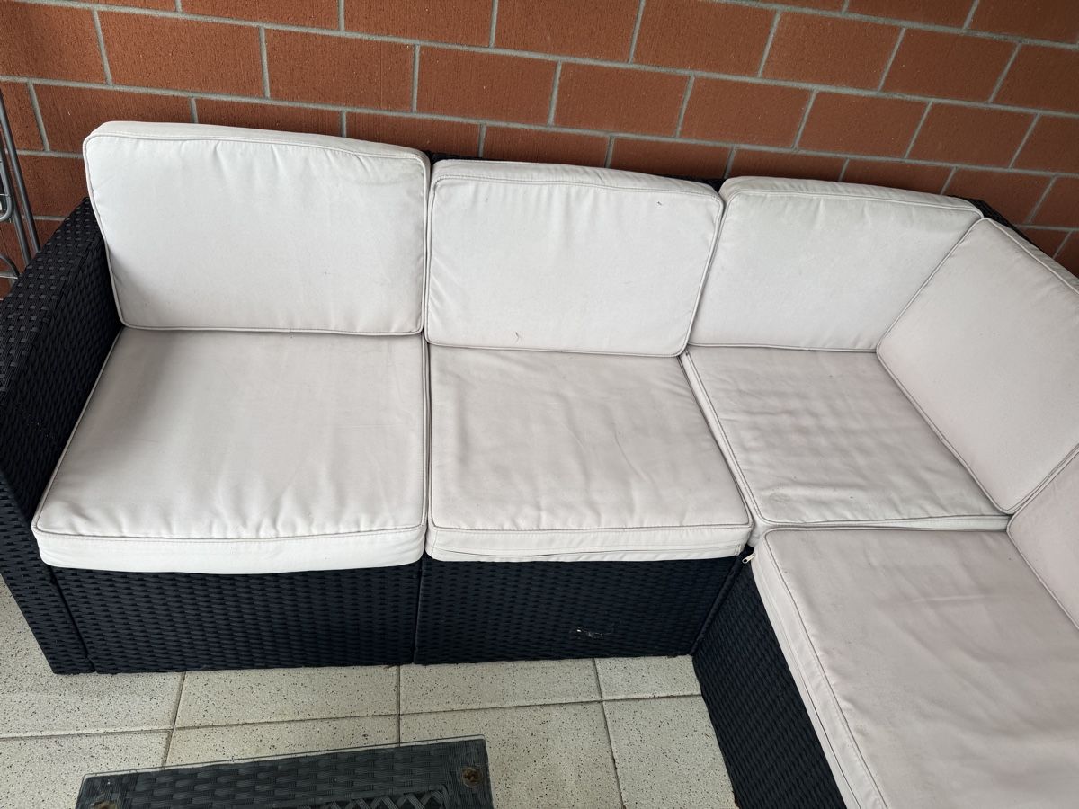 Divani: Gartenlounge schwarz mit passendem Glasstisch – Usato da Duggingen venduto da Kisha010 3