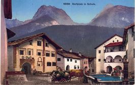 1917 Schuls Dorfplatz