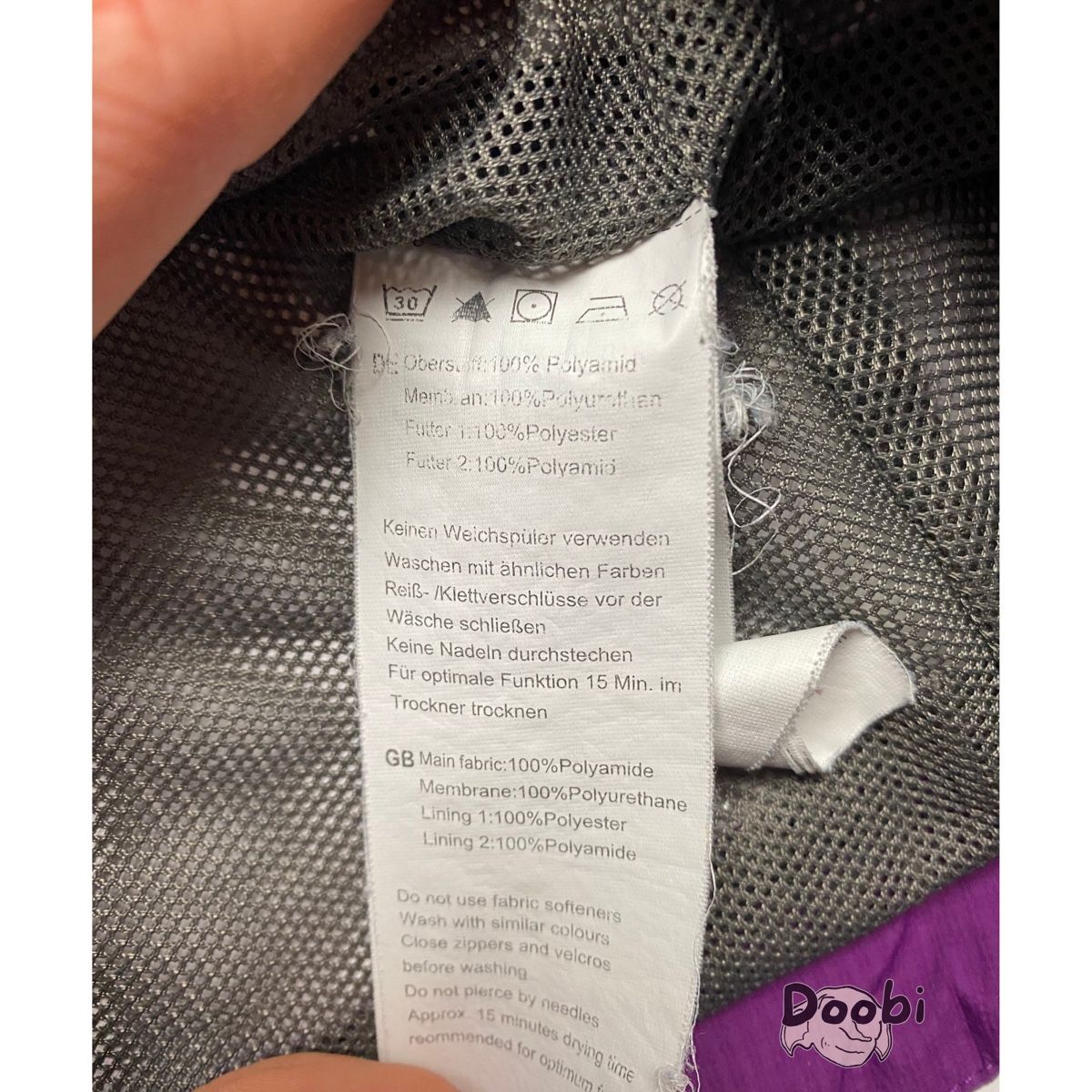 Mammut Jacken: Veste imperméable Mammut Drytech violette à capuche – S – Gebraucht aus Ballaigues von Doobi 3