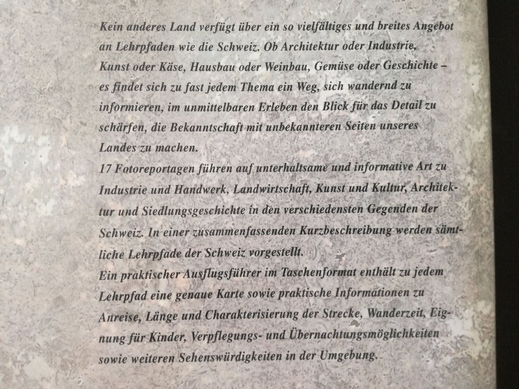 Libri: Erlebnis Lehrpfade der Schweiz – Usato da Zürich venduto da Tolima194 1