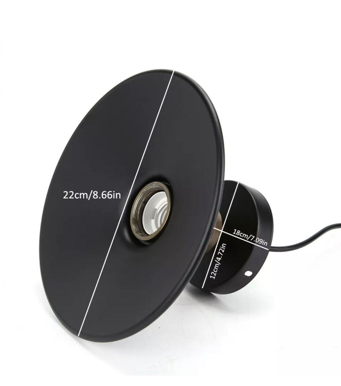 Lampadari & plafoniere: E27 Deckenlampe Hängeleuchte Schwarz Met – Nuovo e nell'imballaggio originale da Amriswil venduto da JaJa-Express 2