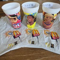McDonald's Becher Fussballspieler FIFA 3 Stk neu