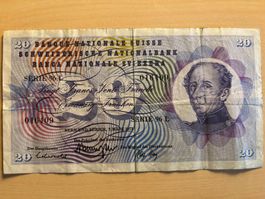 Banknote Schweiz 20 Franken