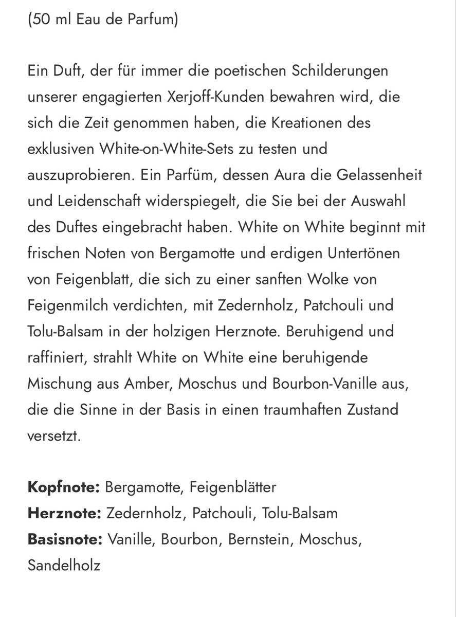Xerjoff Parfums & Eau de Toilette: Xerjoff - White on White – D'occasion à Bern par Afia_ 3